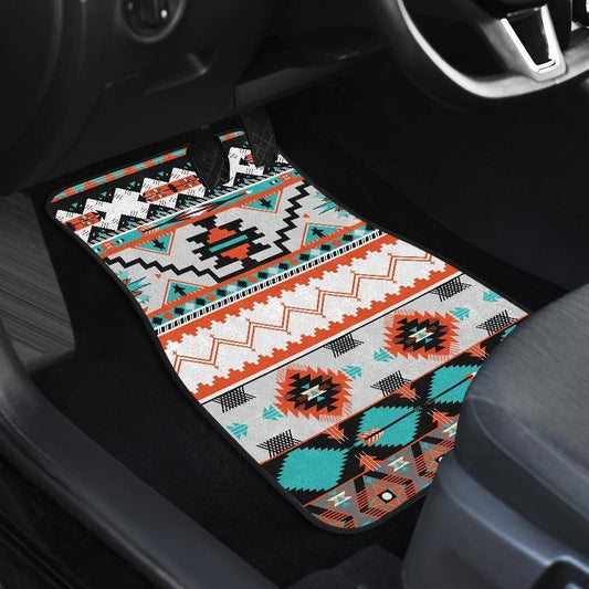Tribal Aztec Indians pattern Car Floor Mats