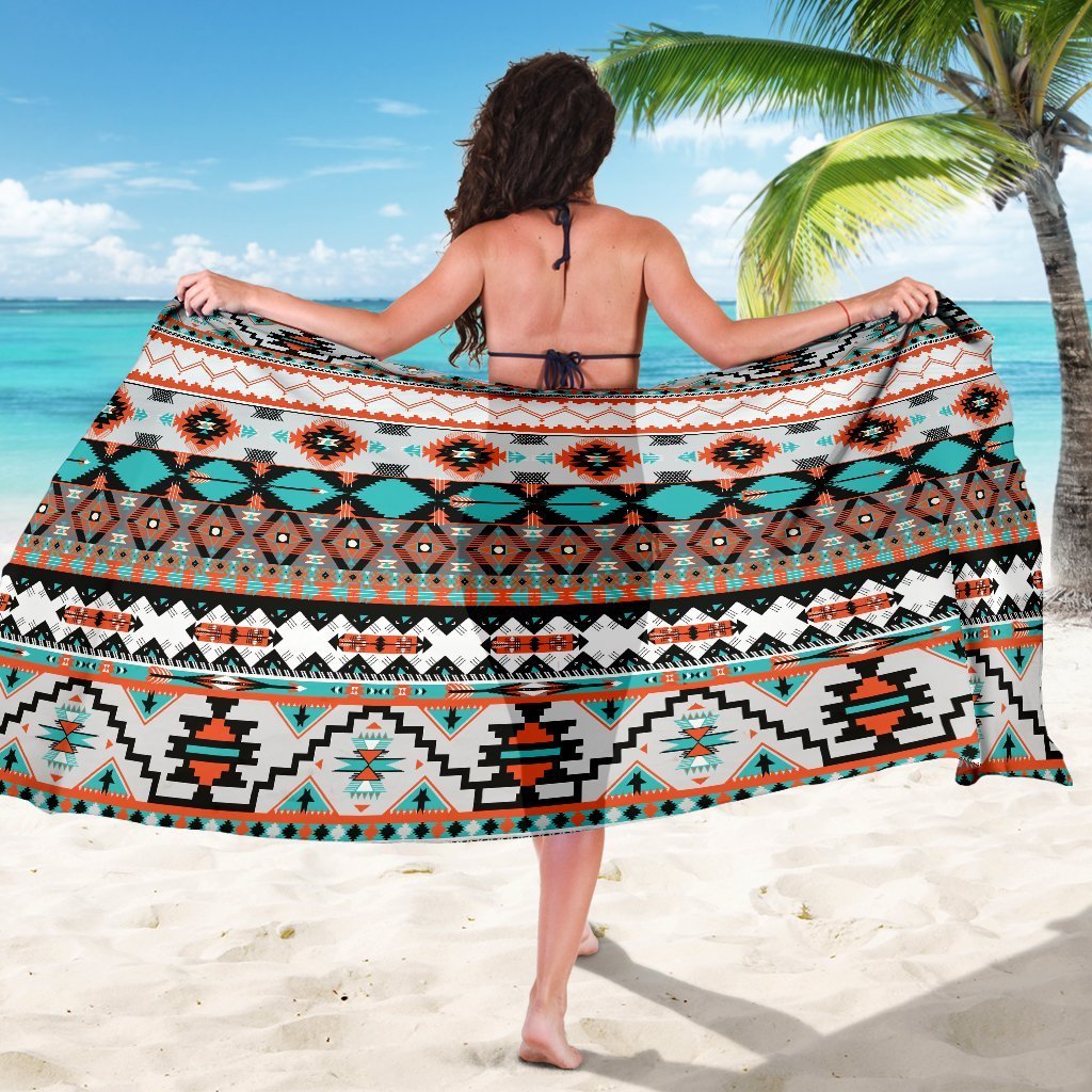 Tribal Aztec Indians pattern Beach Sarong Pareo Wrap