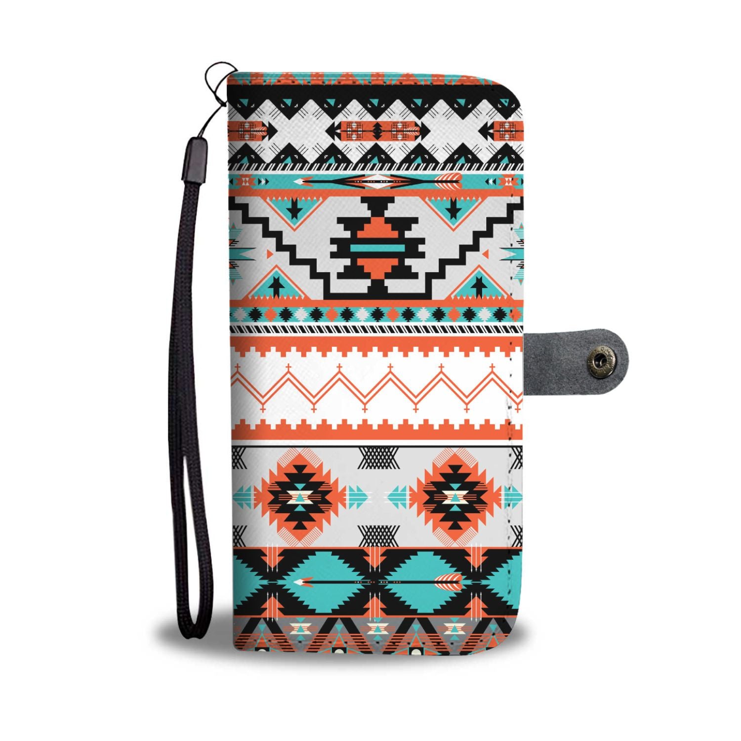 Tribal Aztec Indians pattern Wallet Phone case