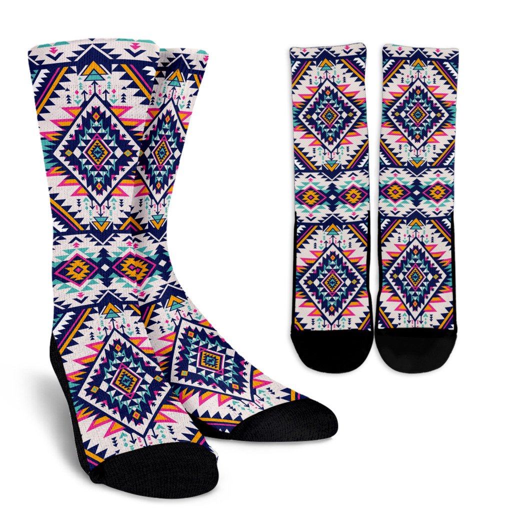 Tribal Aztec native american Crew Socks
