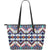Tribal Aztec native american Large Leather Tote Bag