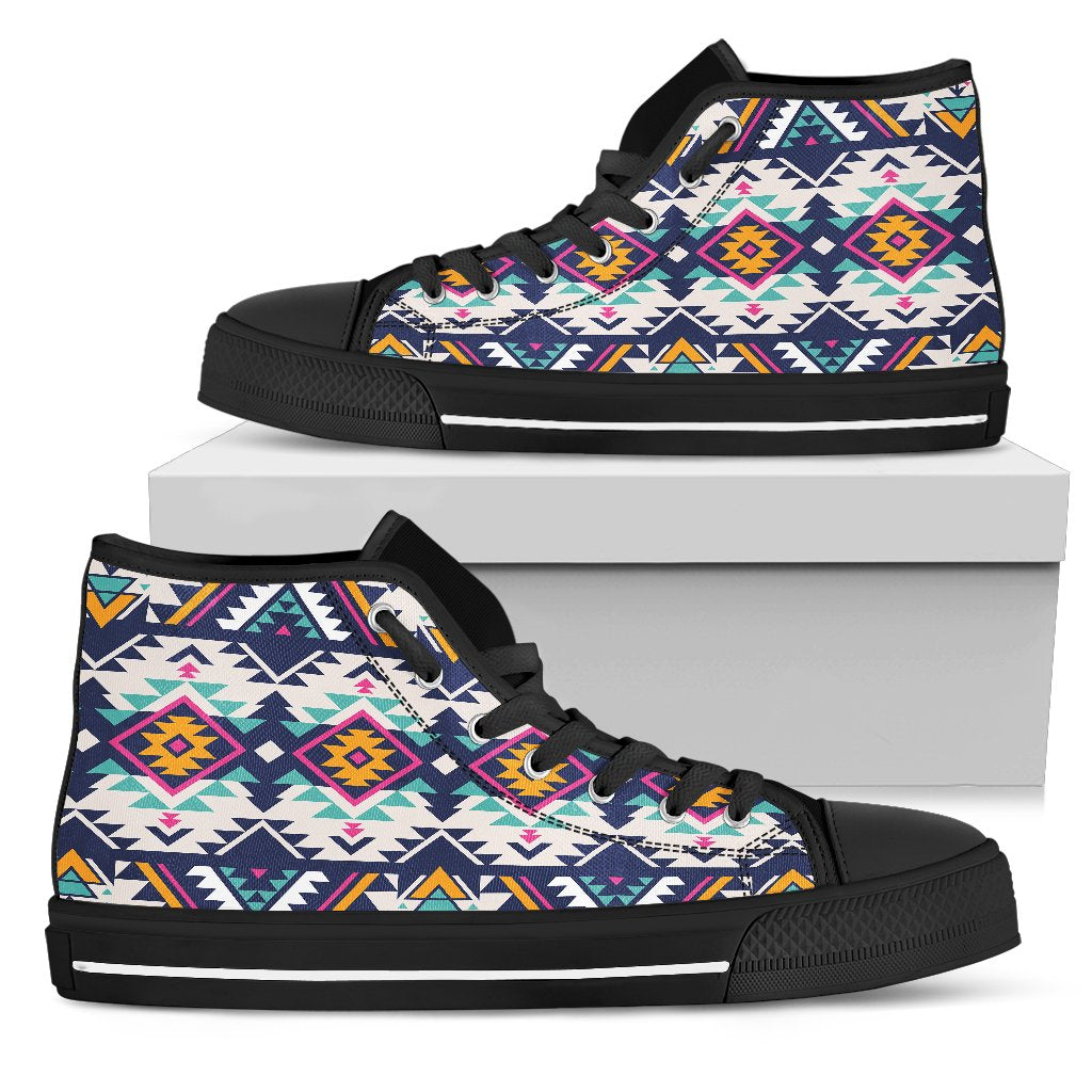 Tribal Aztec native american Men High Top Shoes