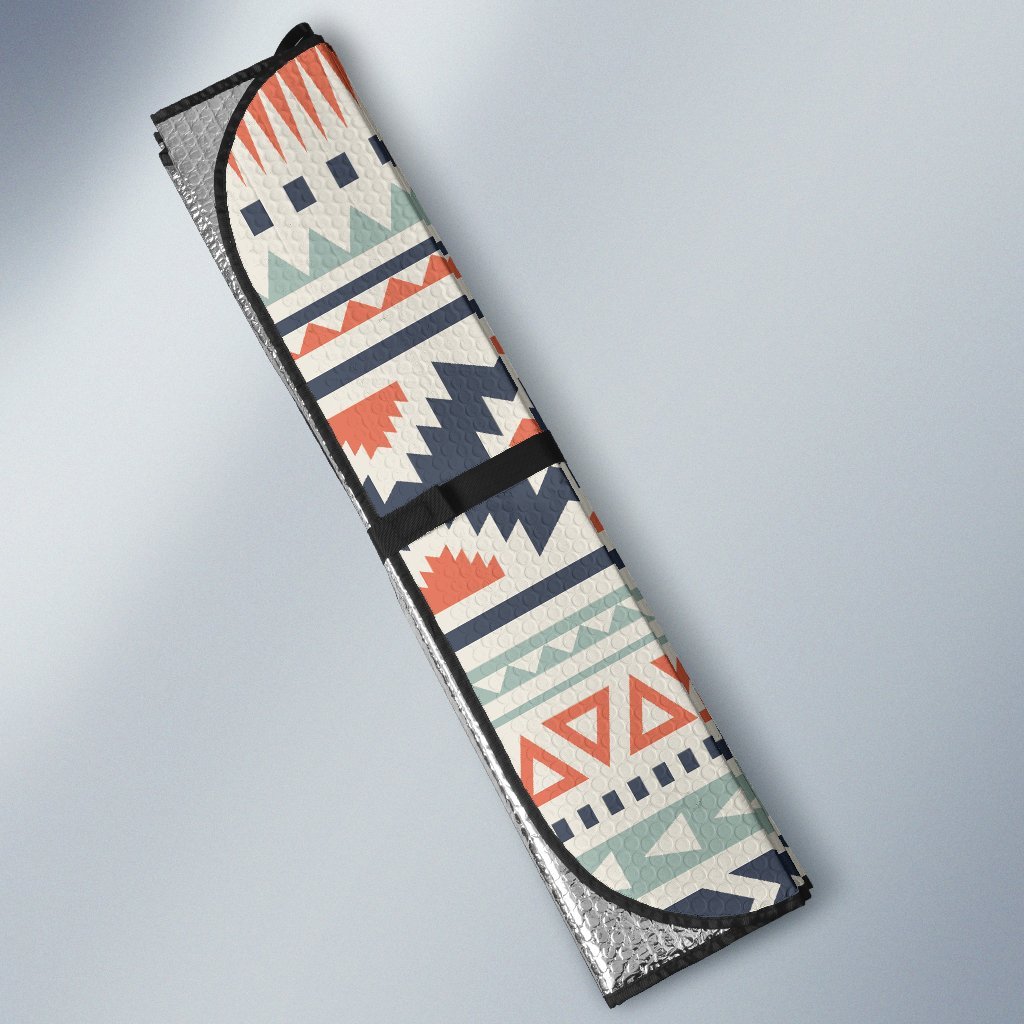 Tribal Aztec Vintage Pattern Car Sun Shade-JorJune