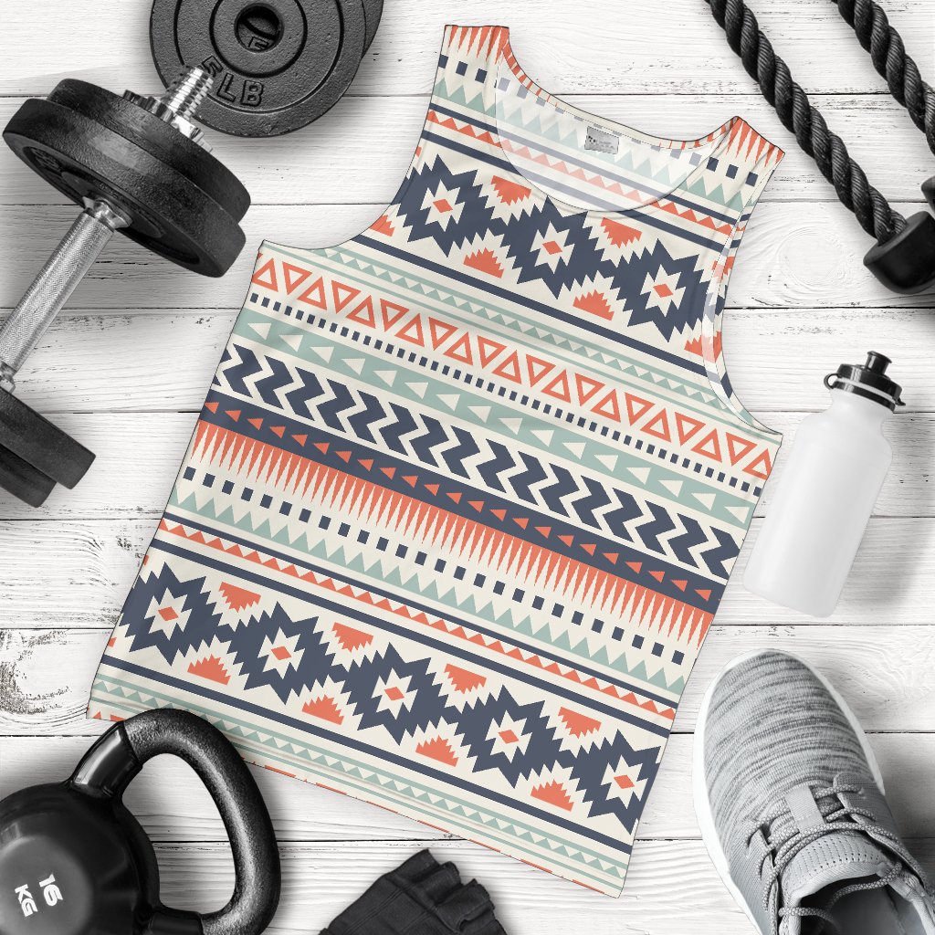 Tribal Aztec vintage pattern Men Tank Top