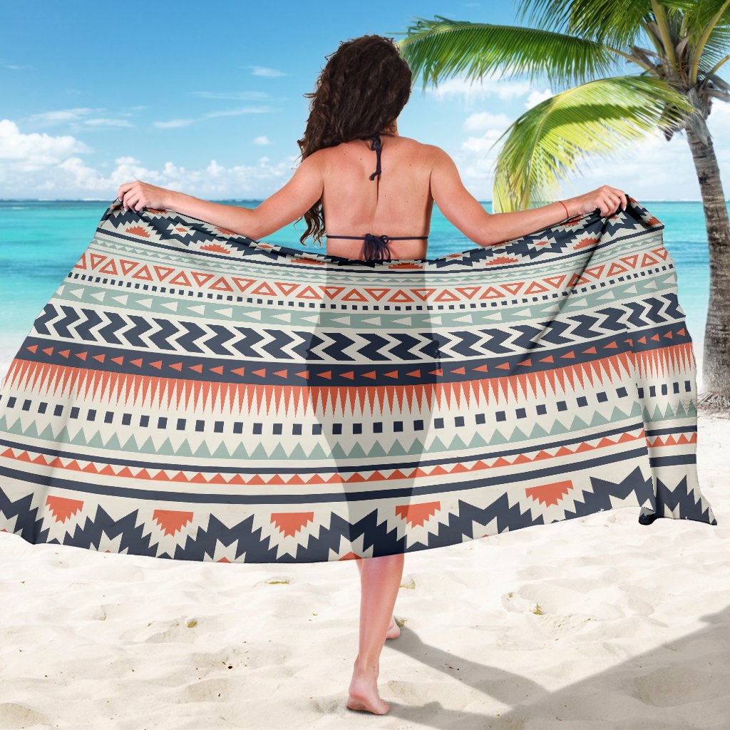 Tribal Aztec Vintage Pattern Sarong Pareo Wrap
