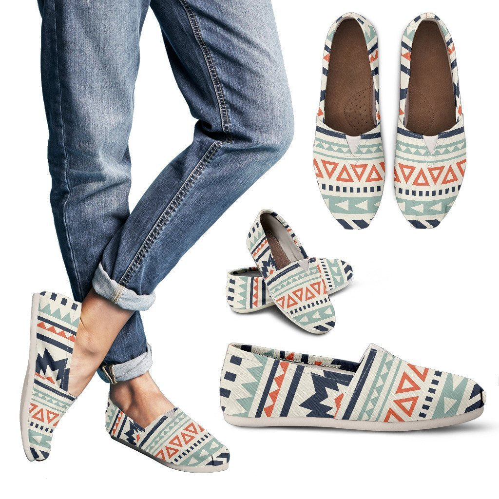 Tribal Aztec vintage pattern Women Casual Shoes-JorJune.com