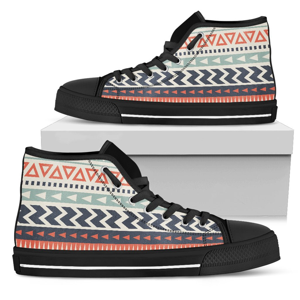 Tribal Aztec Vintage Pattern Women High Top Shoes