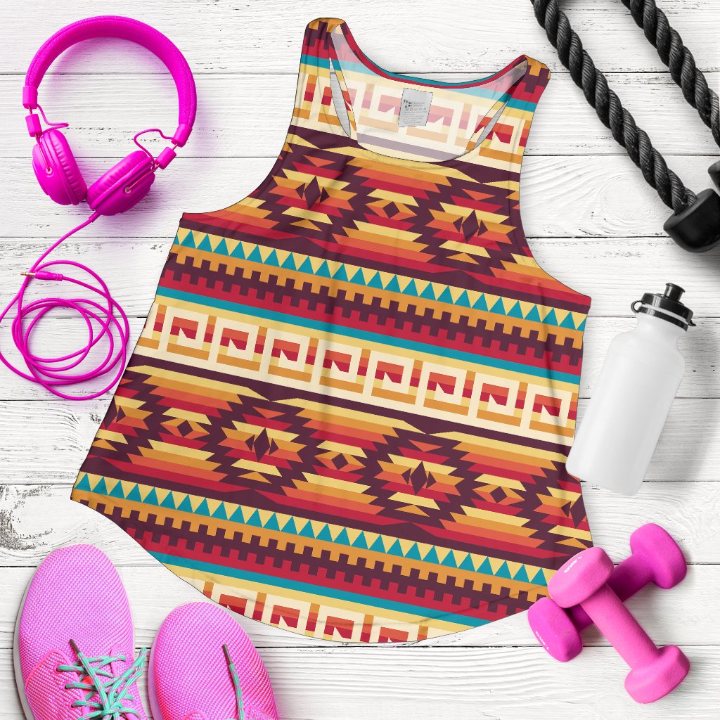 Tribal Aztec Vintage Women Racerback Tank Top