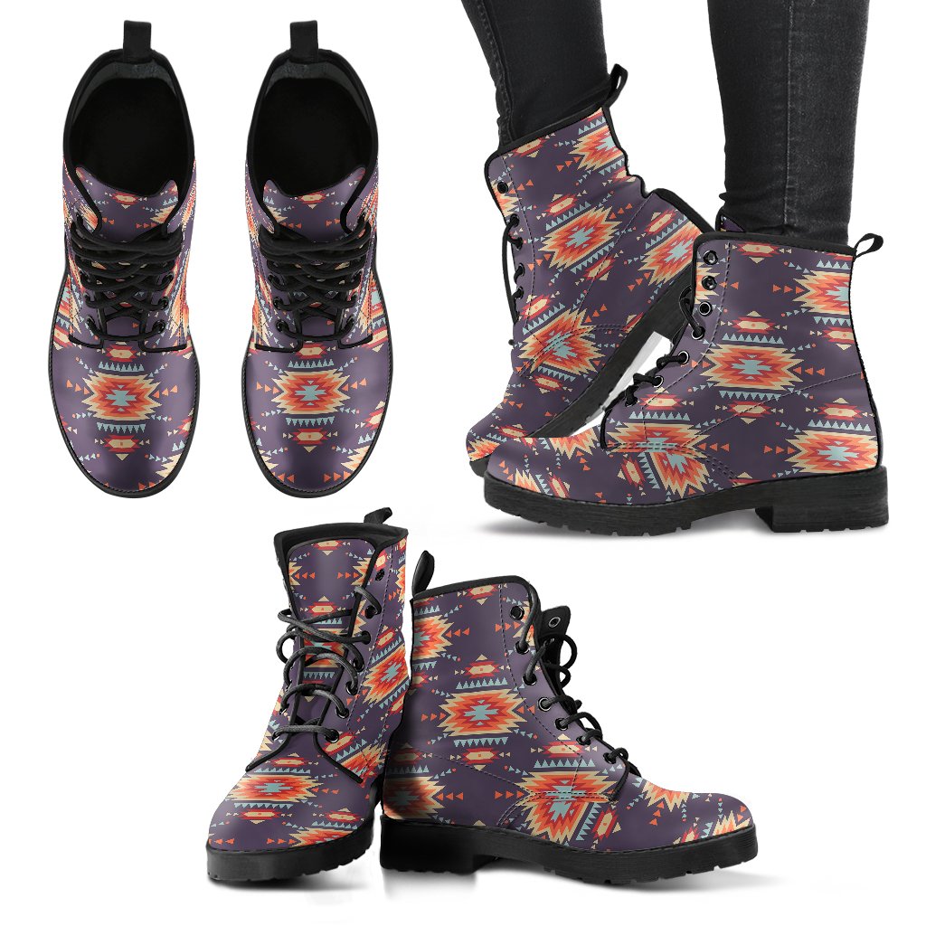 Tribal Indians Aztec Women Leather Boots