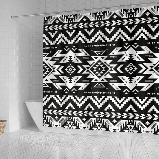 Tribal indians native aztec Shower Curtain