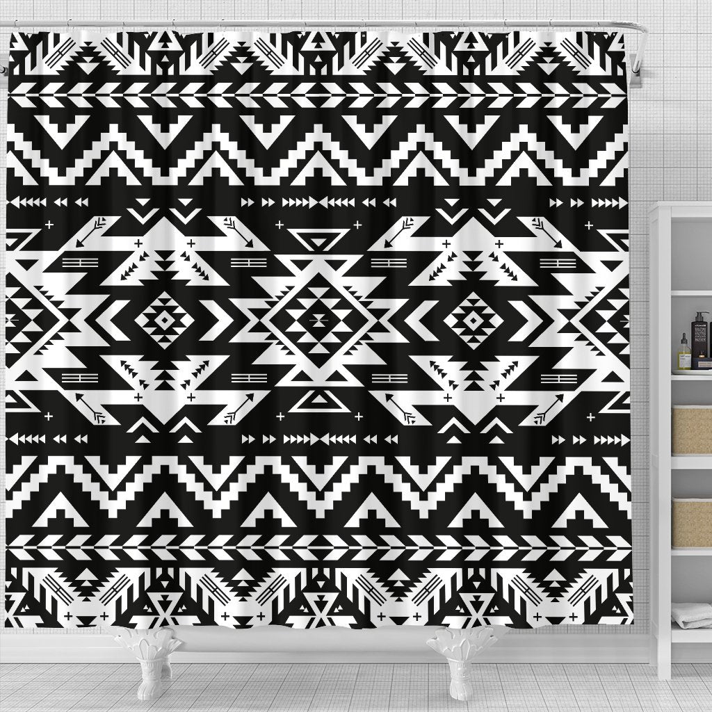 Tribal indians native aztec Shower Curtain