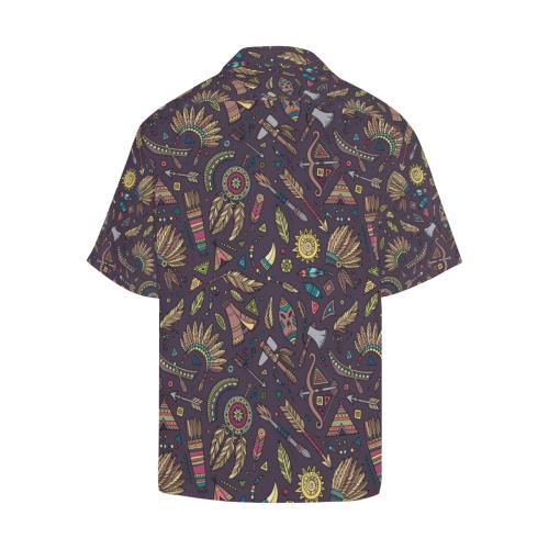 Tribal native american Aztec Men Hawaiian Shirt