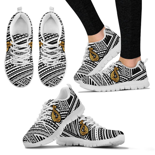 Tribal Polynesian Hawaiian Fish Hook Women Sneakers