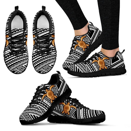 Tribal Polynesian Sea Turtle Hawaiian Women Sneakers