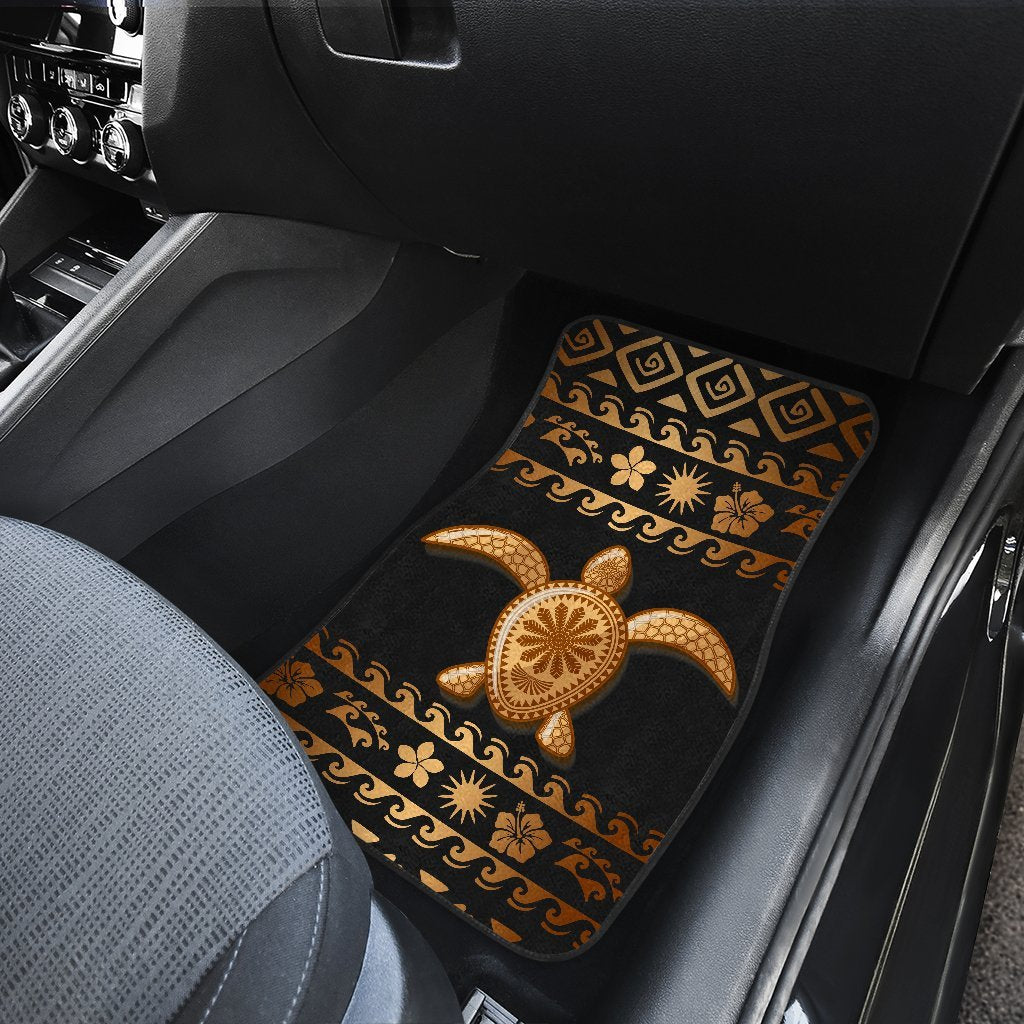 Tribal Sea turtle Polynesian Hawaiian Car Floor Mats