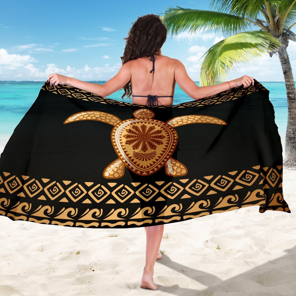 Tribal Sea turtle Polynesian Hawaiian Beach Sarong Pareo Wrap