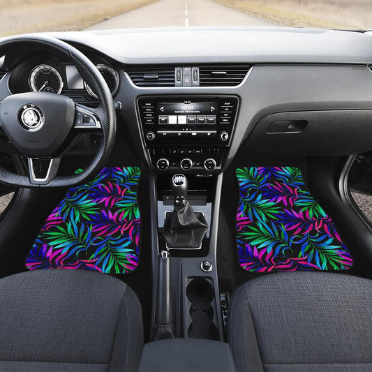 Tropical Flower Pattern Print Design TF010 Car Floor Mats-JORJUNE.COM
