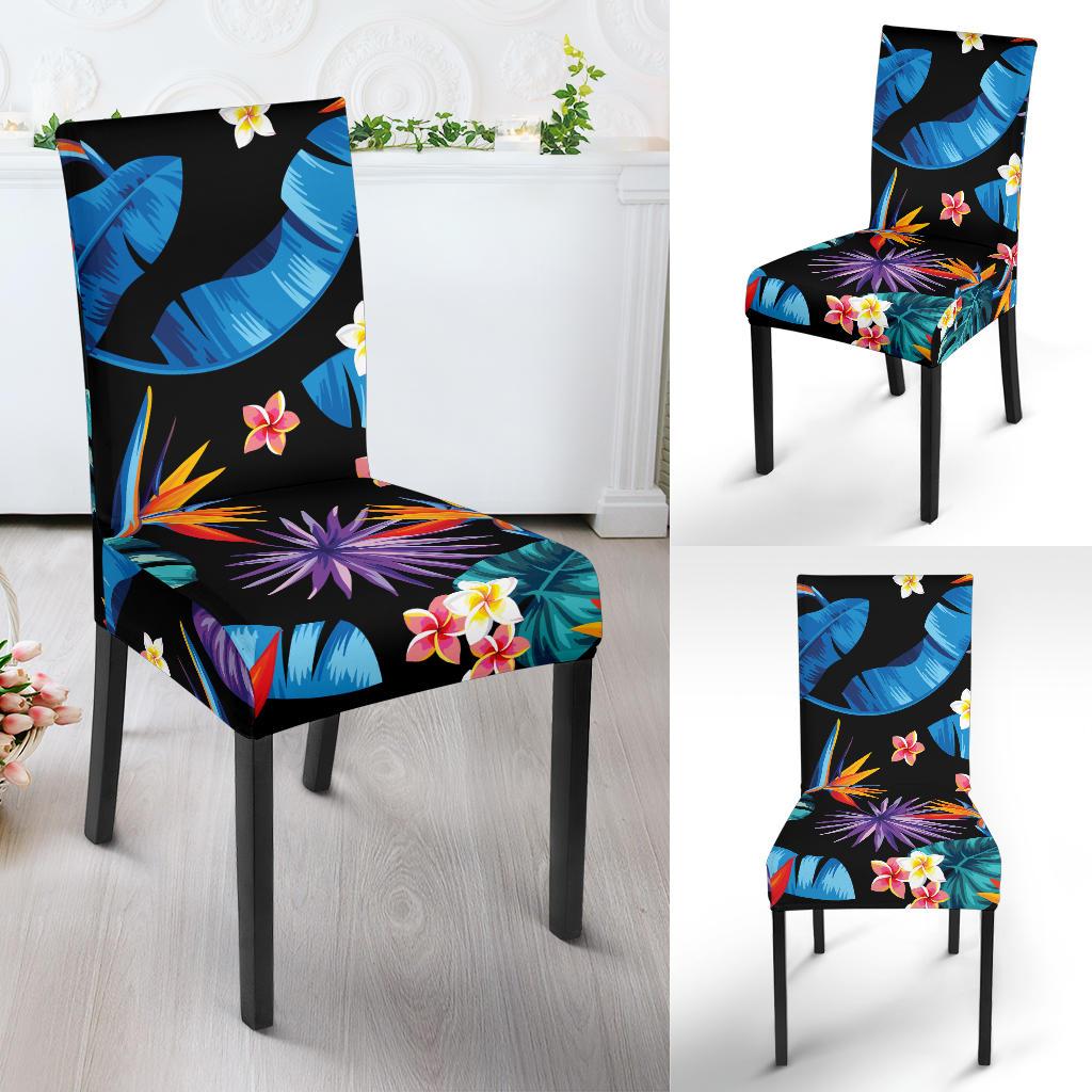 Tropical Flower Pattern Print Design TF018 Dining Chair Slipcover-JORJUNE.COM