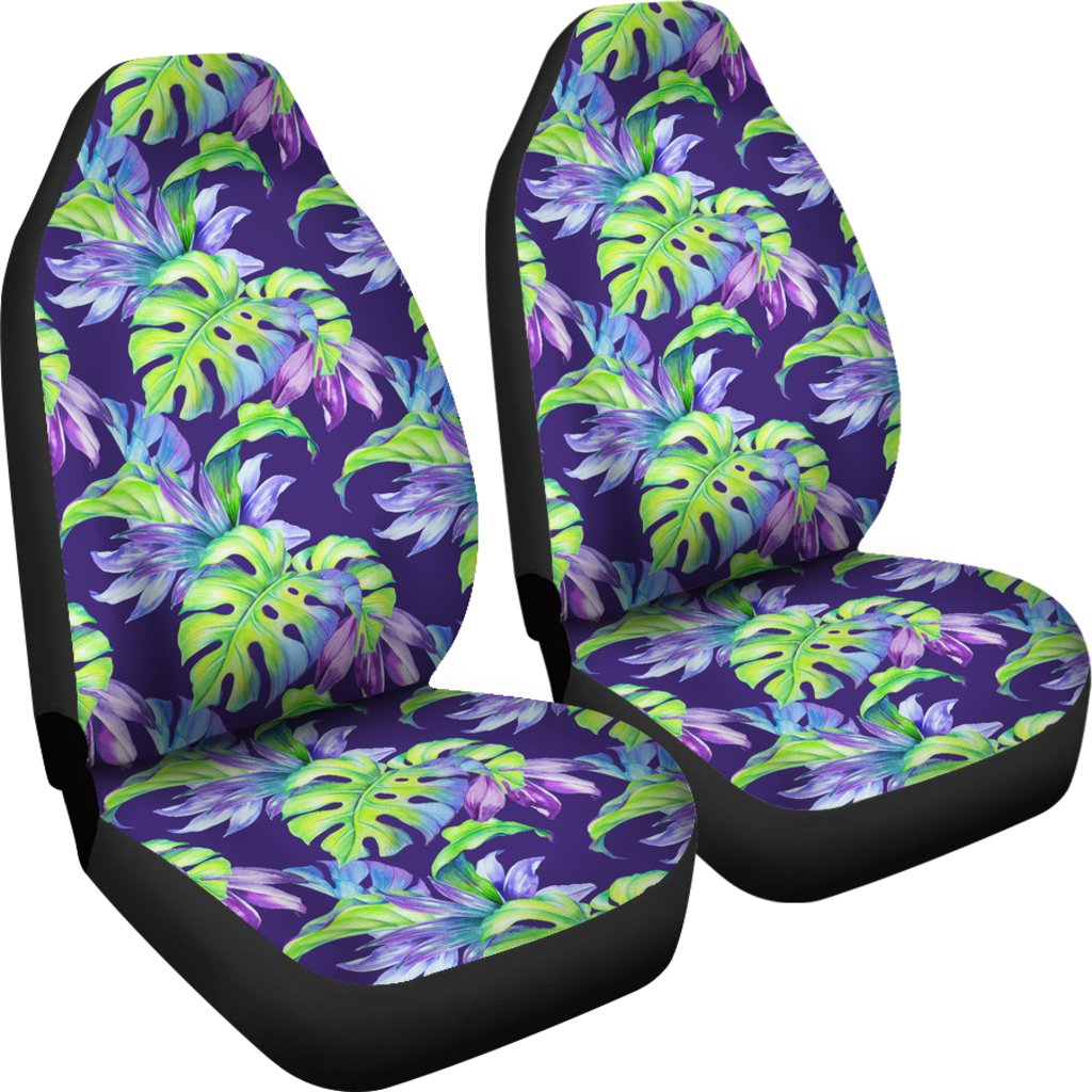 Tropical Flower Pattern Print Design TF019 Universal Fit Car Seat Covers-JorJune