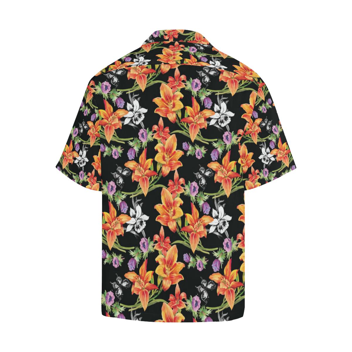 Tropical Flower Pattern Print Design TF02 Men Hawaiian Shirt-JorJune