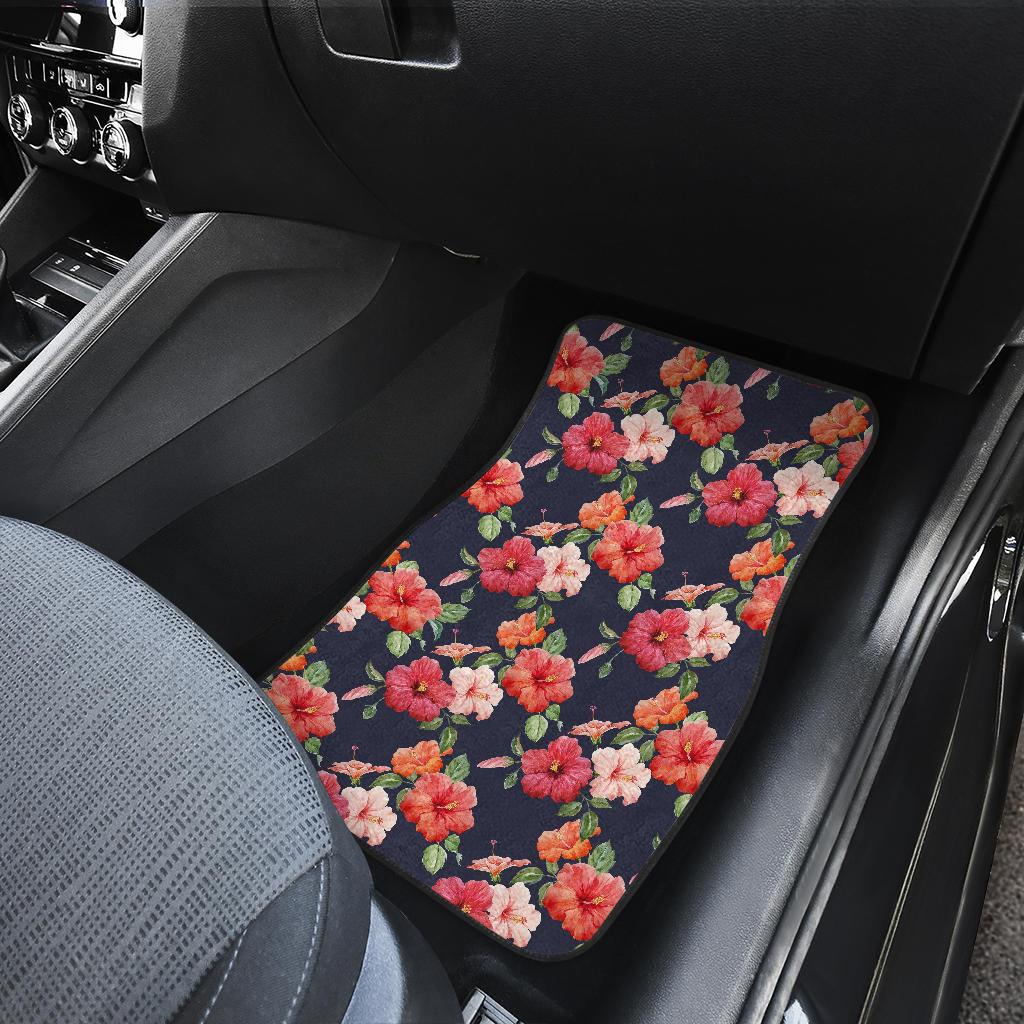 Tropical Flower Pattern Print Design TF020 Car Floor Mats-JORJUNE.COM