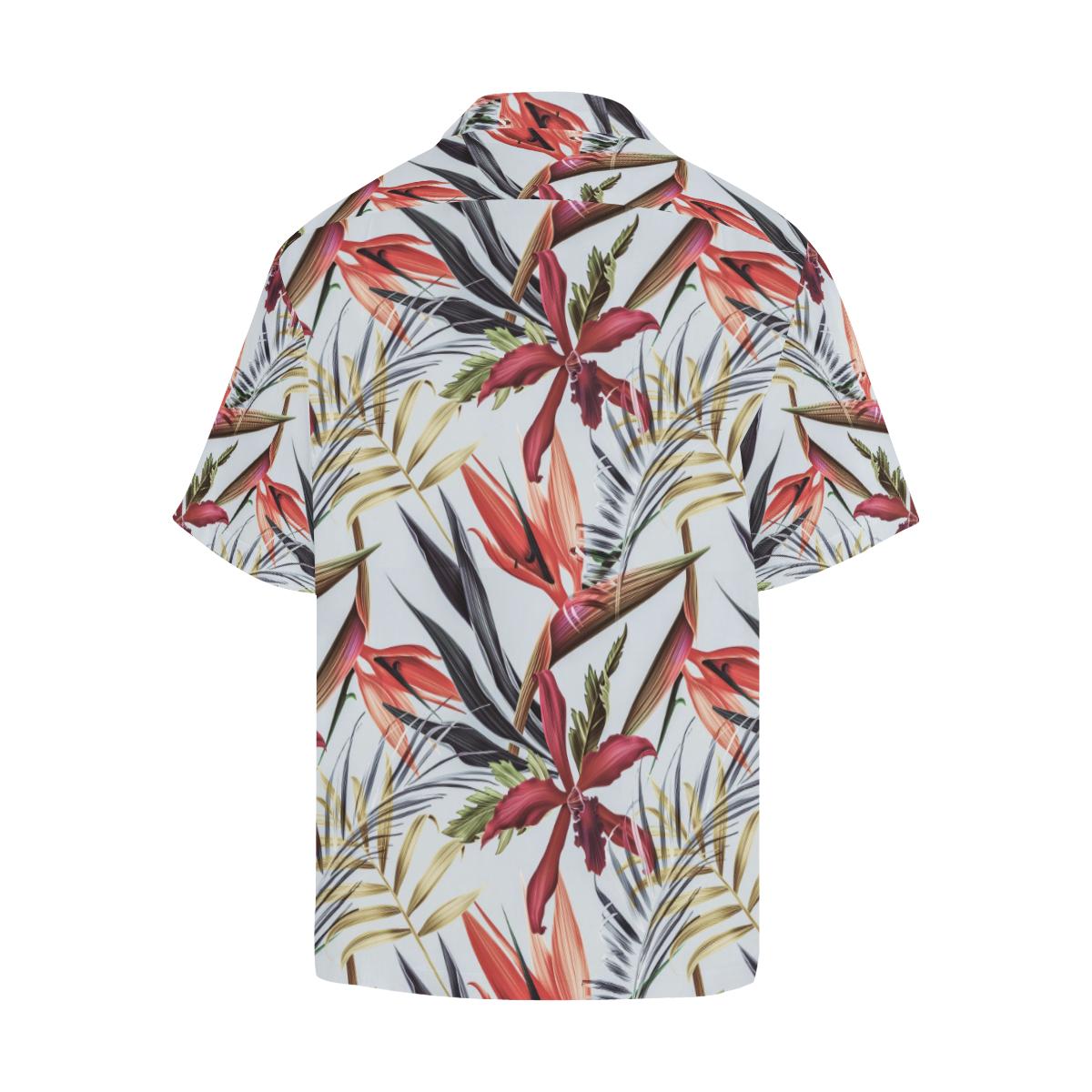 Tropical Flower Pattern Print Design TF021 Men Hawaiian Shirt-JorJune