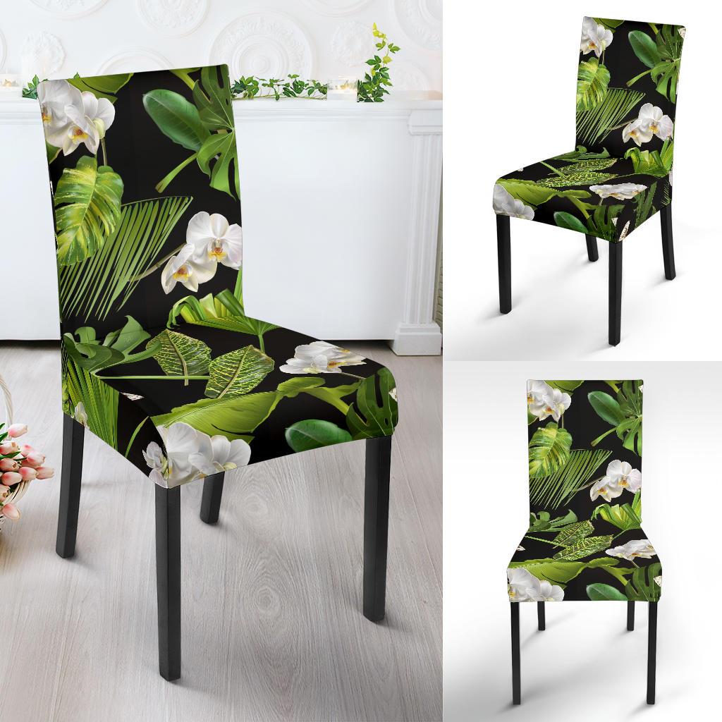 Tropical Flower Pattern Print Design TF026 Dining Chair Slipcover-JORJUNE.COM