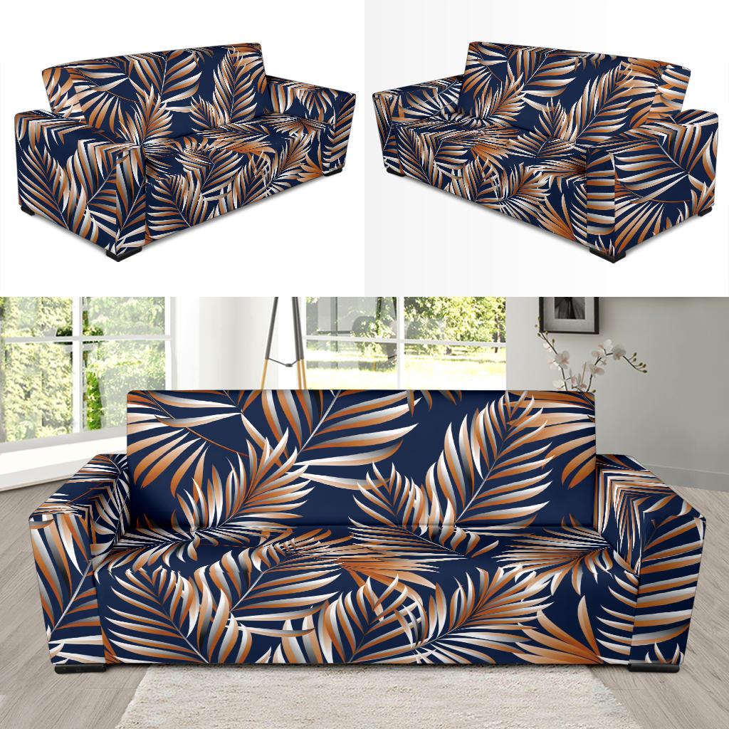 Tropical Flower Pattern Print Design TF07 Sofa Slipcover-JORJUNE.COM