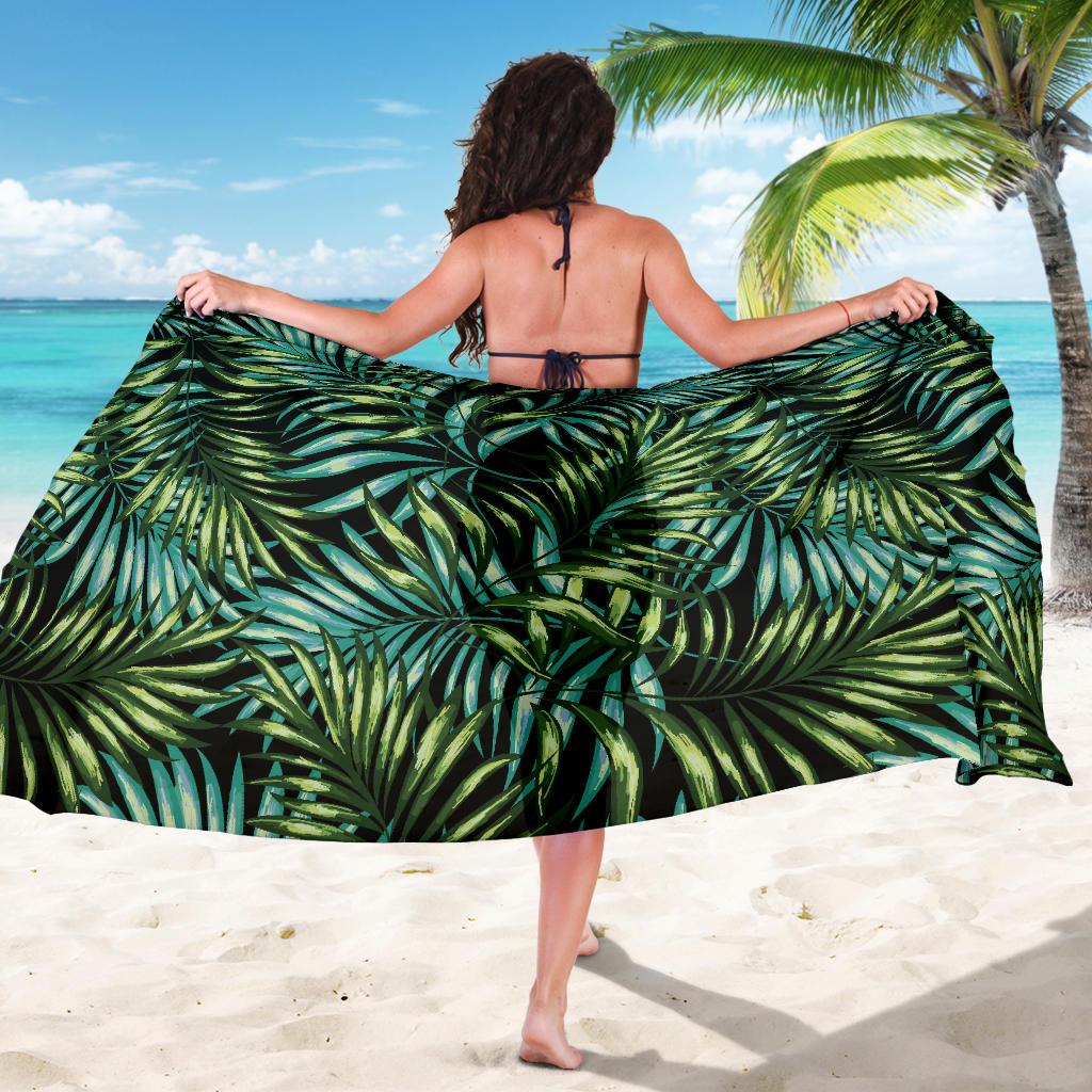 Tropical Flower Pattern Print Design TF08 Sarong Pareo Wrap-JORJUNE.COM