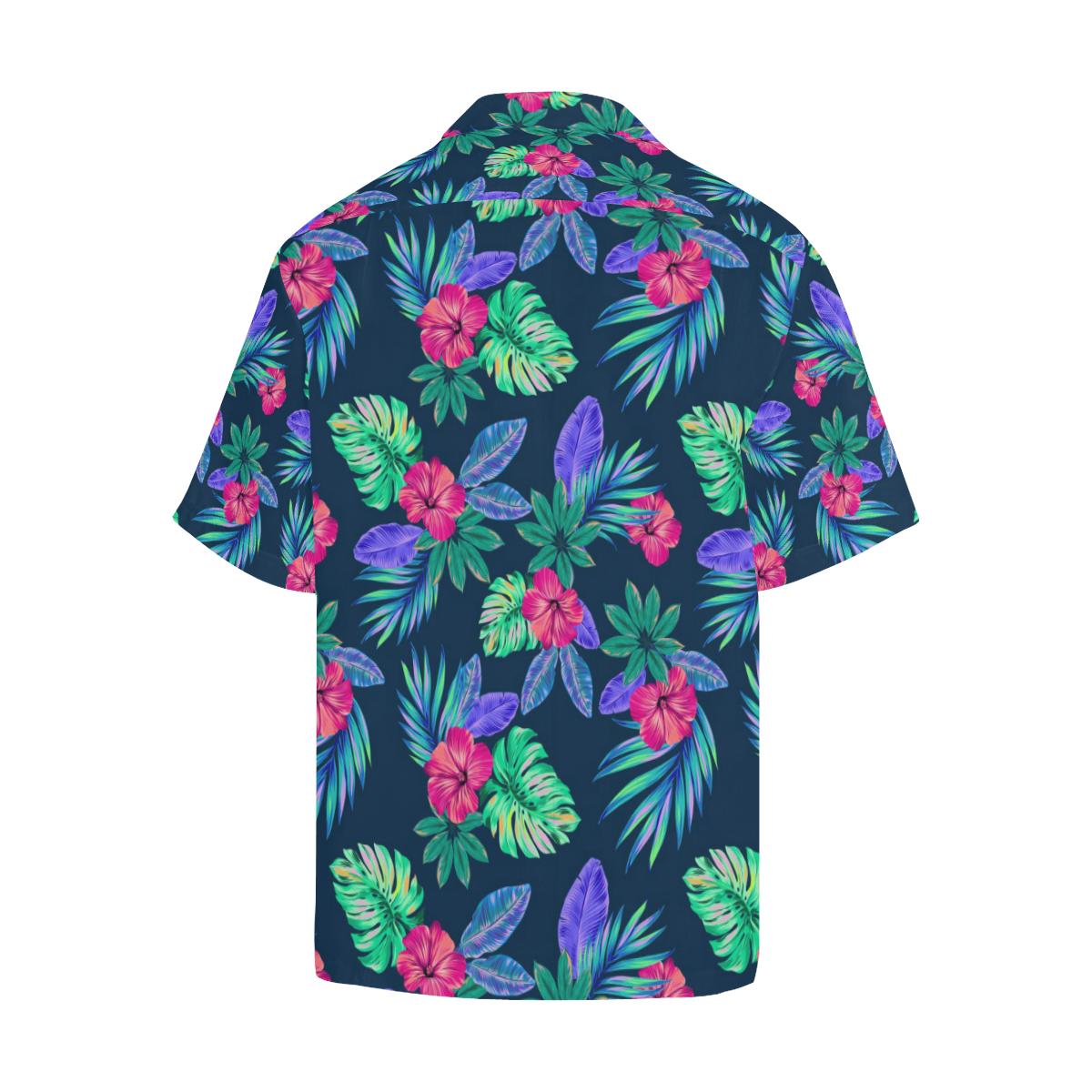 Tropical Flower Pattern Print Design TF09 Men Hawaiian Shirt-JorJune