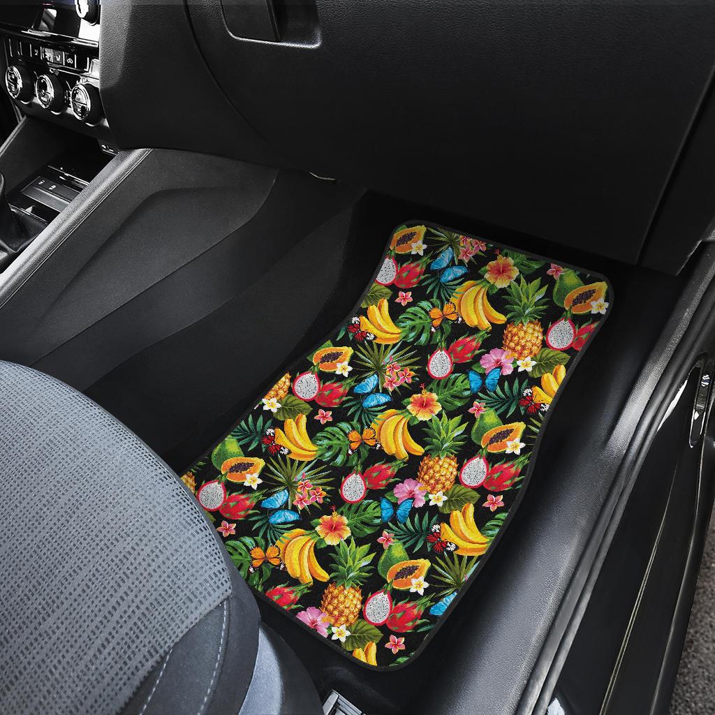 Tropical Fruits Pattern Print Design TF04 Car Floor Mats-JORJUNE.COM