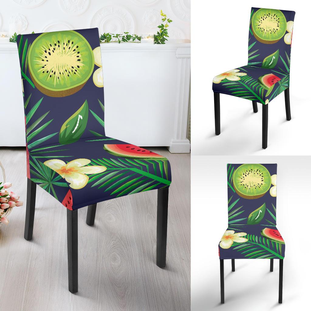 Tropical Fruits Pattern Print Design TF05 Dining Chair Slipcover-JORJUNE.COM