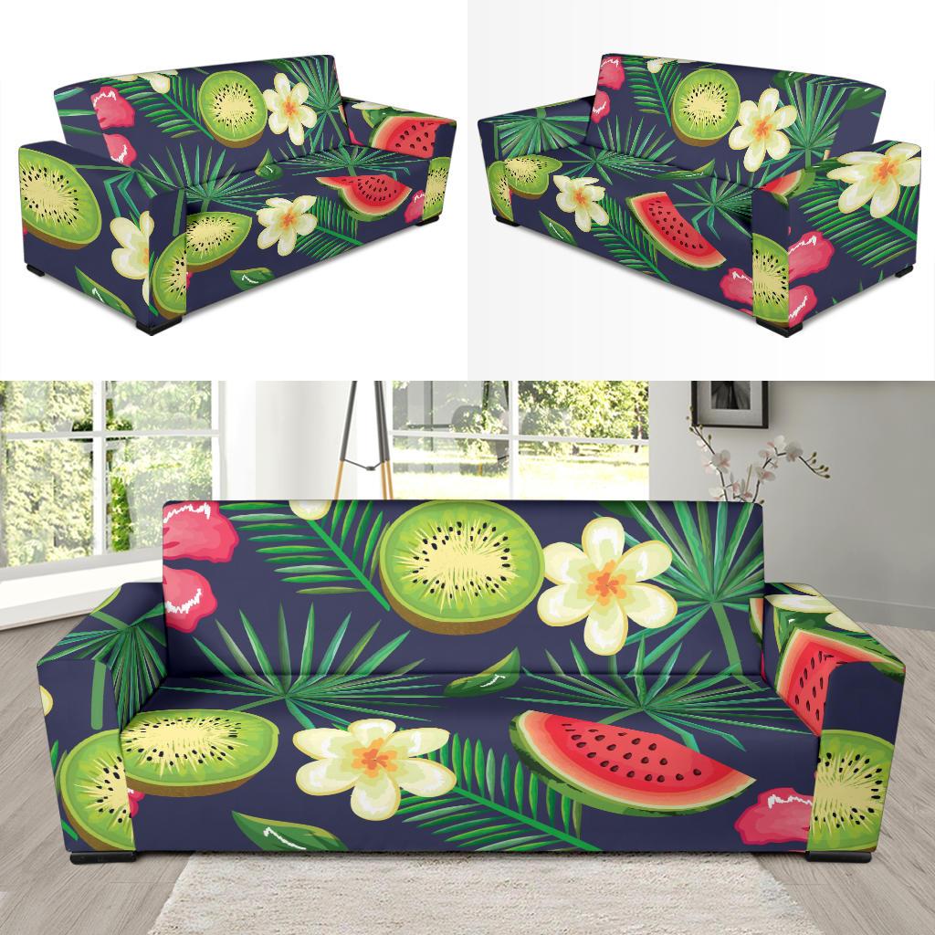 Tropical Fruits Pattern Print Design TF05 Sofa Slipcover-JORJUNE.COM