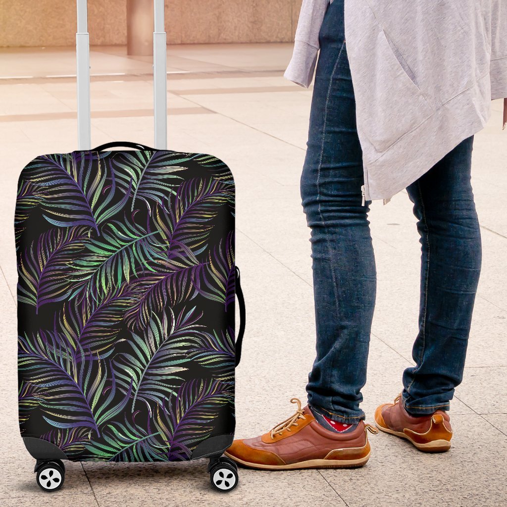 Tropical Palm Leaves Pattern Brightness Luggage Protective Cover