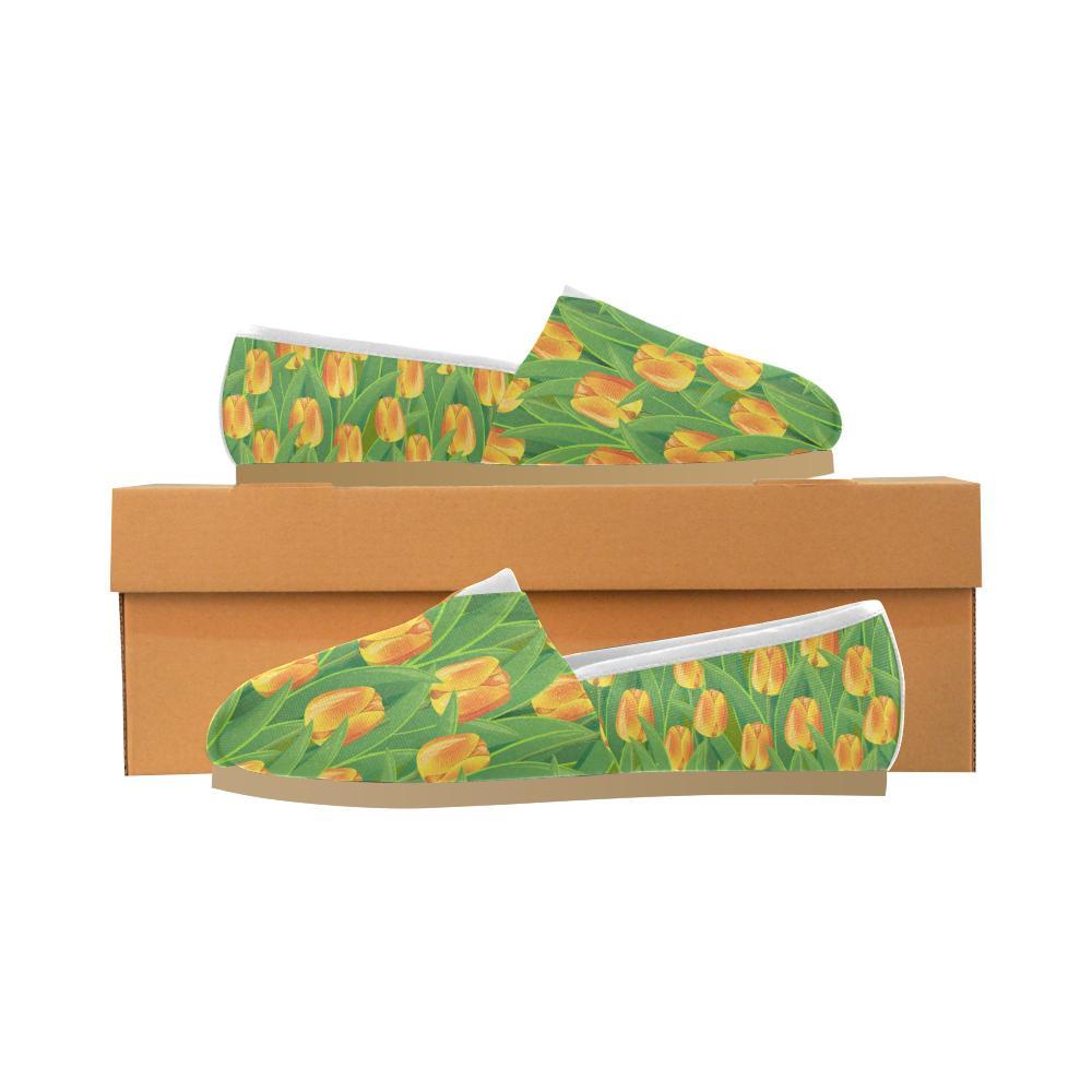 Tulip Orange Pattern Print Design TP07 Women Casual Shoes-JorJune.com