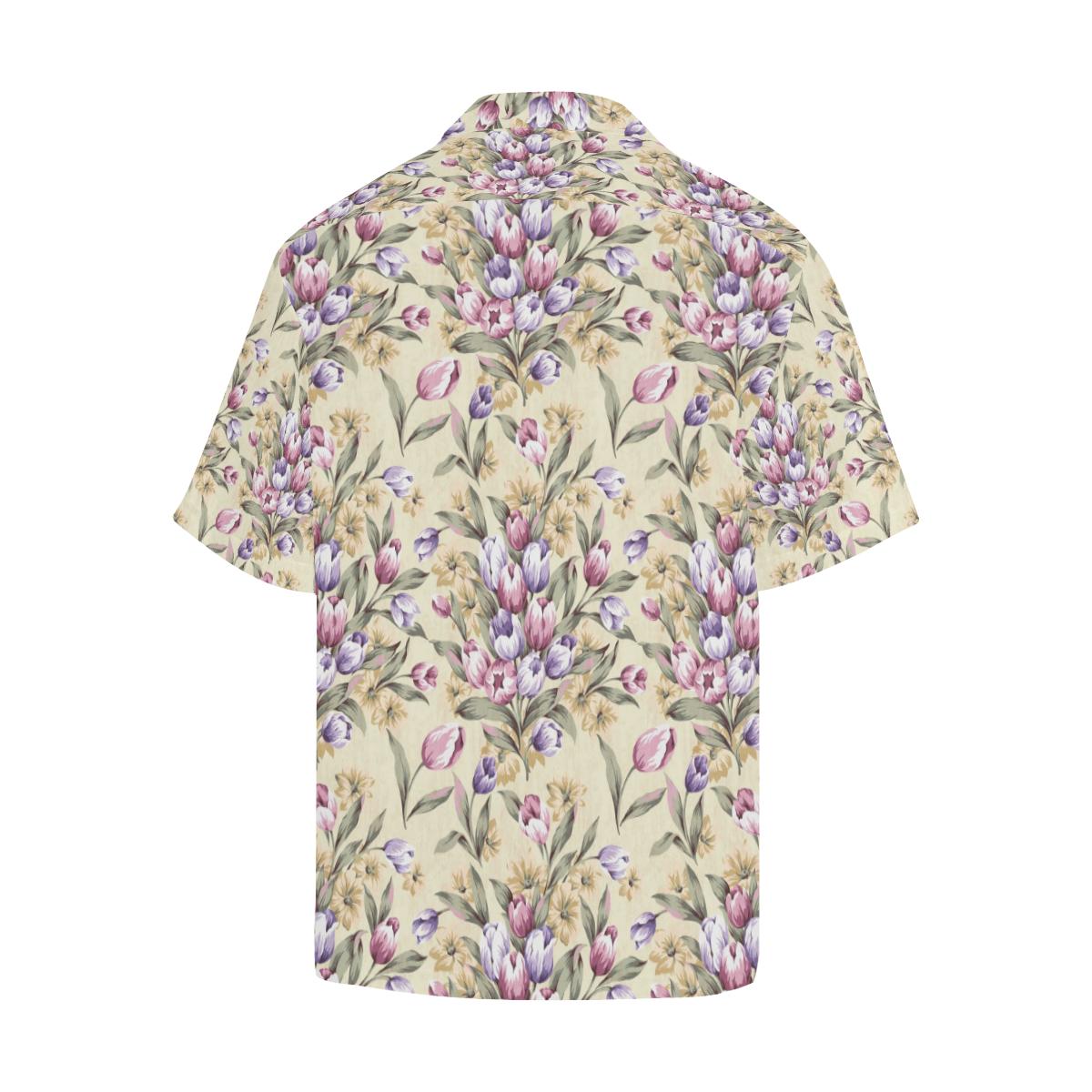Tulip Pattern Print Design TP04 Men Hawaiian Shirt-JorJune