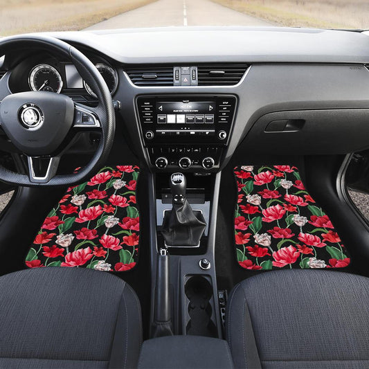 Tulip Pattern Print Design TP08 Car Floor Mats-JORJUNE.COM