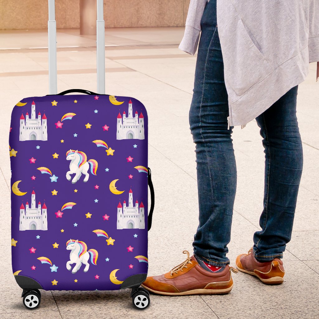 Unicorn Castle Luggage Cover Protector