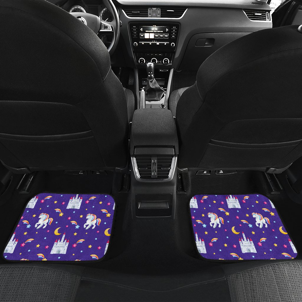 Unicorn Casttle Front and Back Car Floor Mats