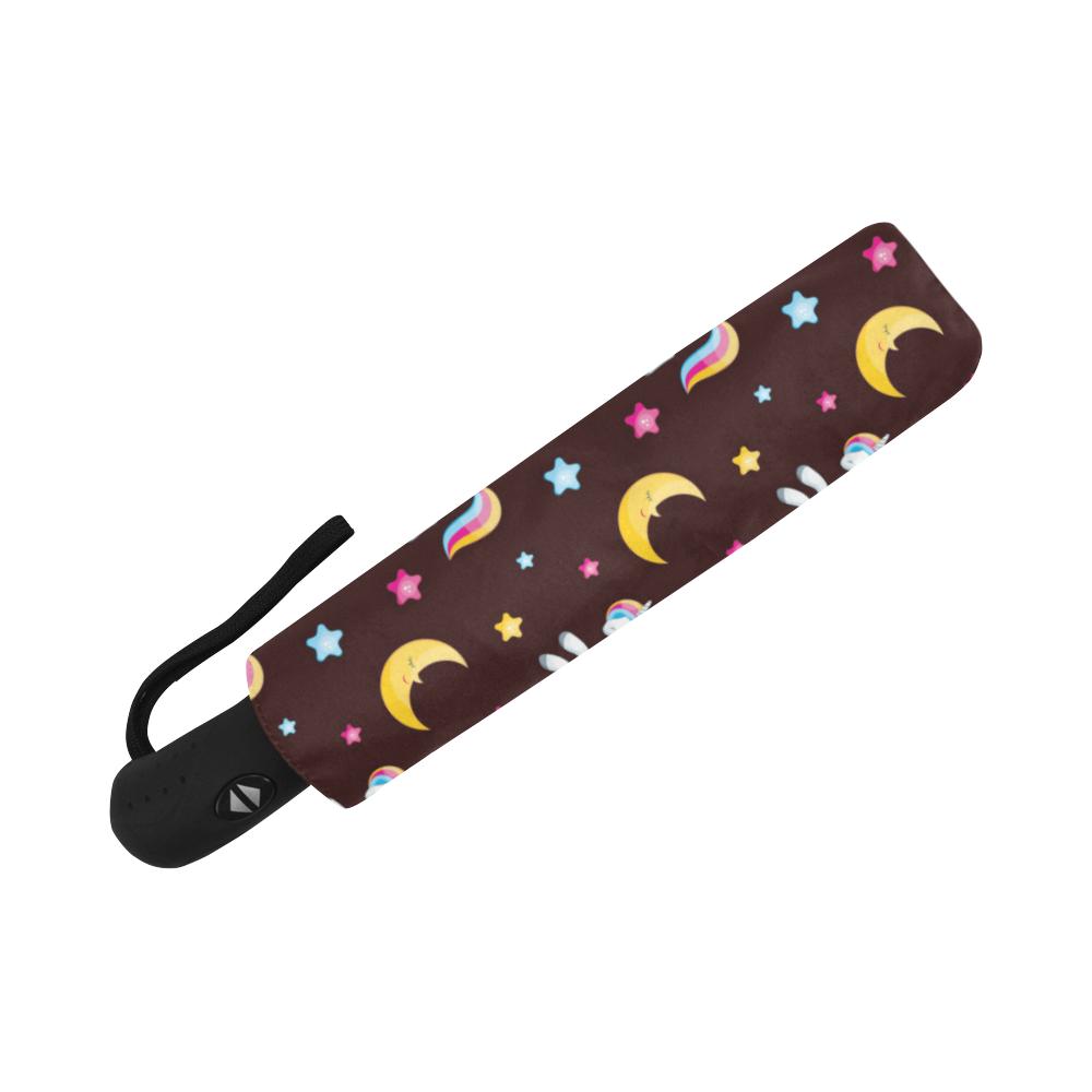 Unicorn Moon Star Automatic Foldable Umbrella
