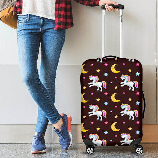 Unicorn Moon Star Luggage Cover Protector