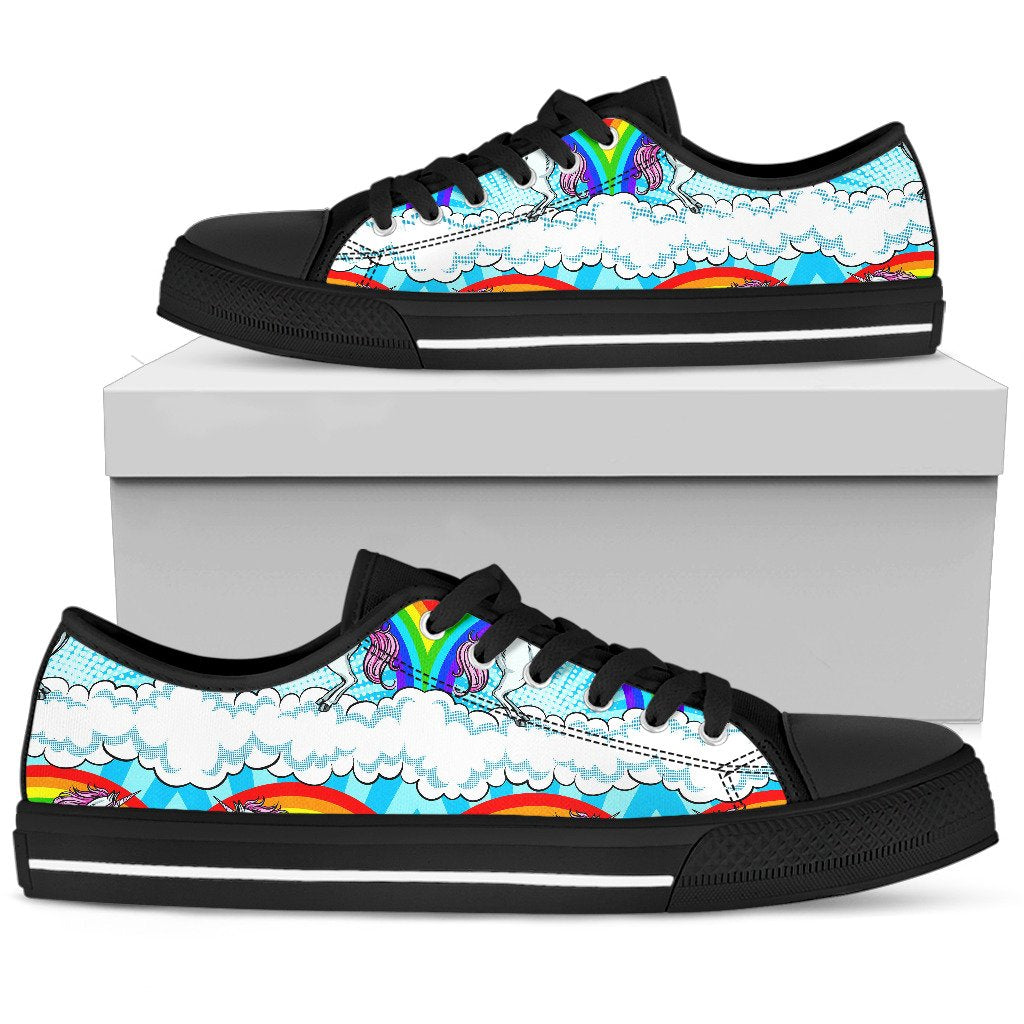 Unicorn Rainbow Men Low Top Shoes