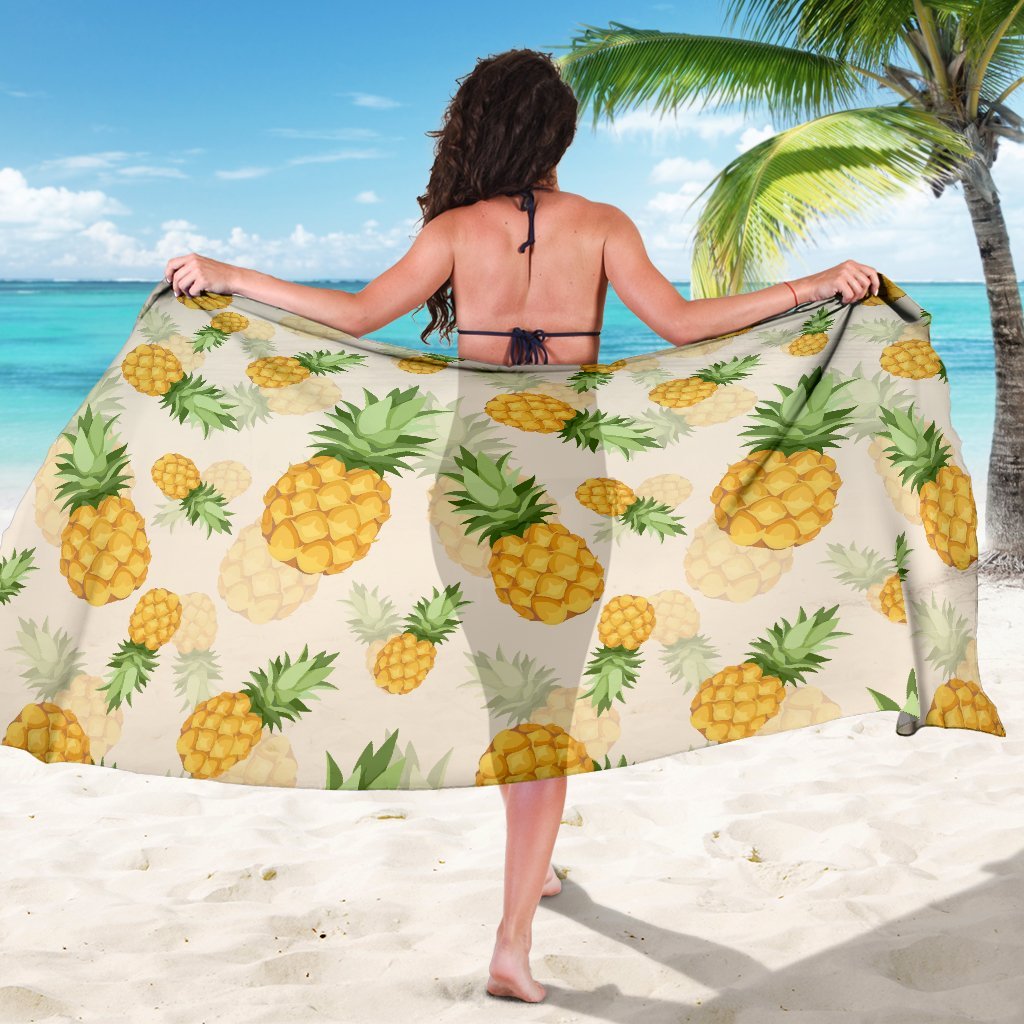 Vintage Pineapple Tropical Beach Sarong Pareo Wrap