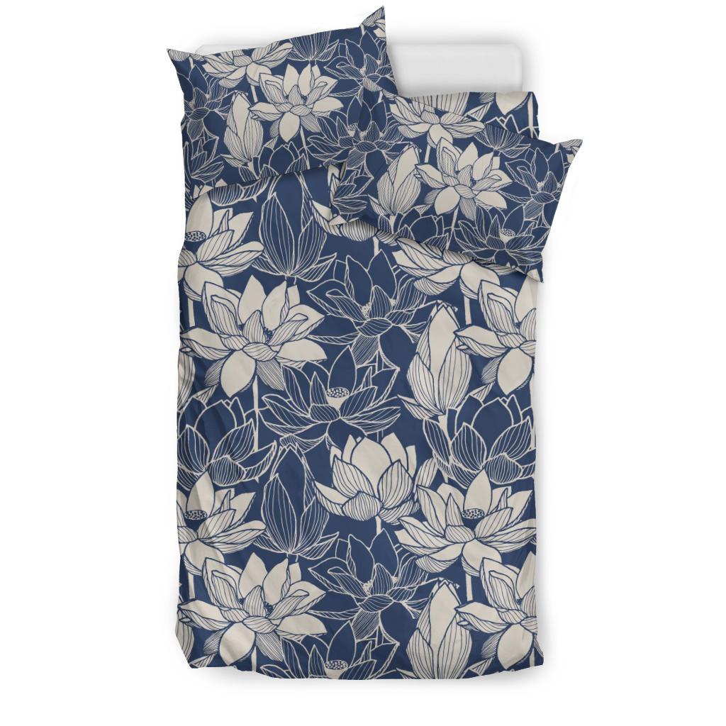 Water Lily Pattern Print Design WL04 Bedding Set