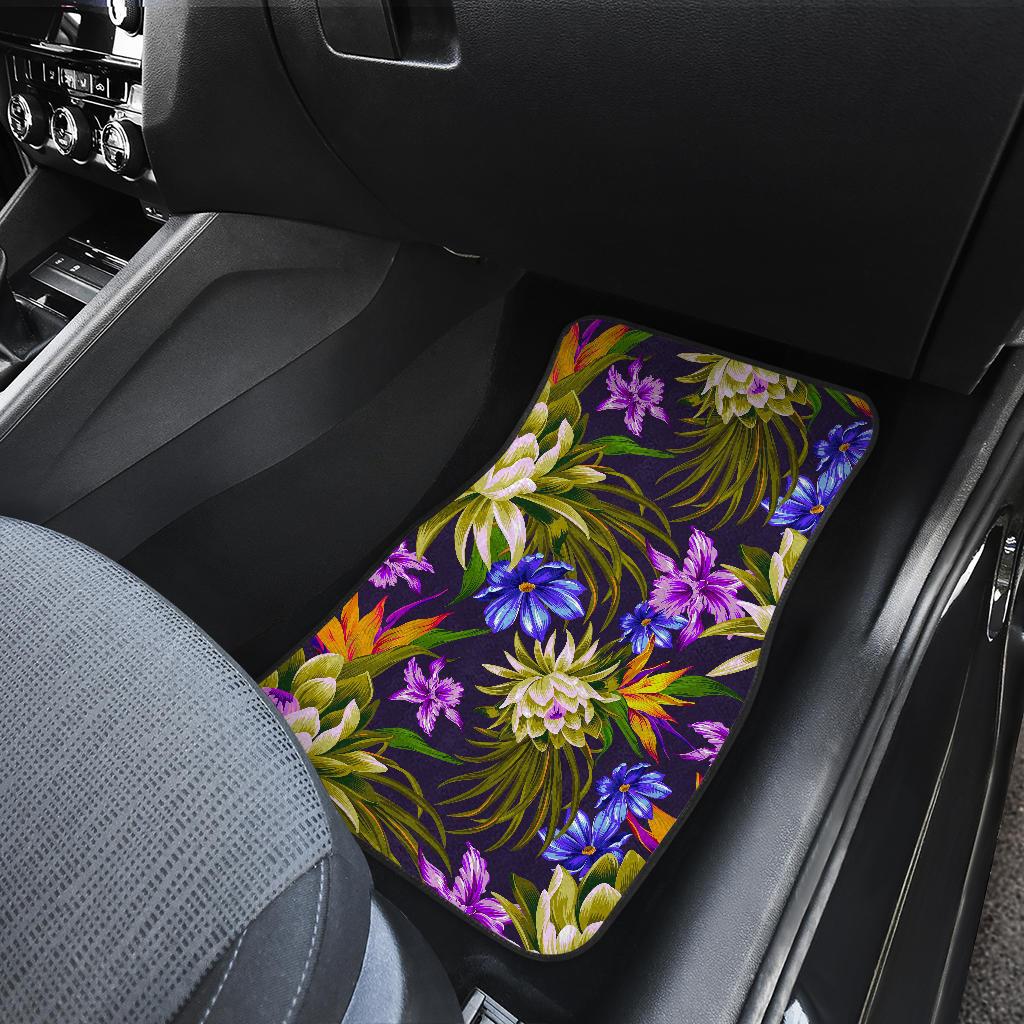 Water Lily Pattern Print Design WL08 Car Floor Mats-JORJUNE.COM