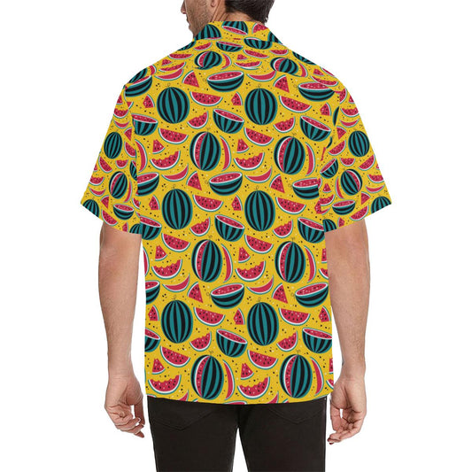 Watermelon Pattern Print Design WM02 Men Hawaiian Shirt-JorJune