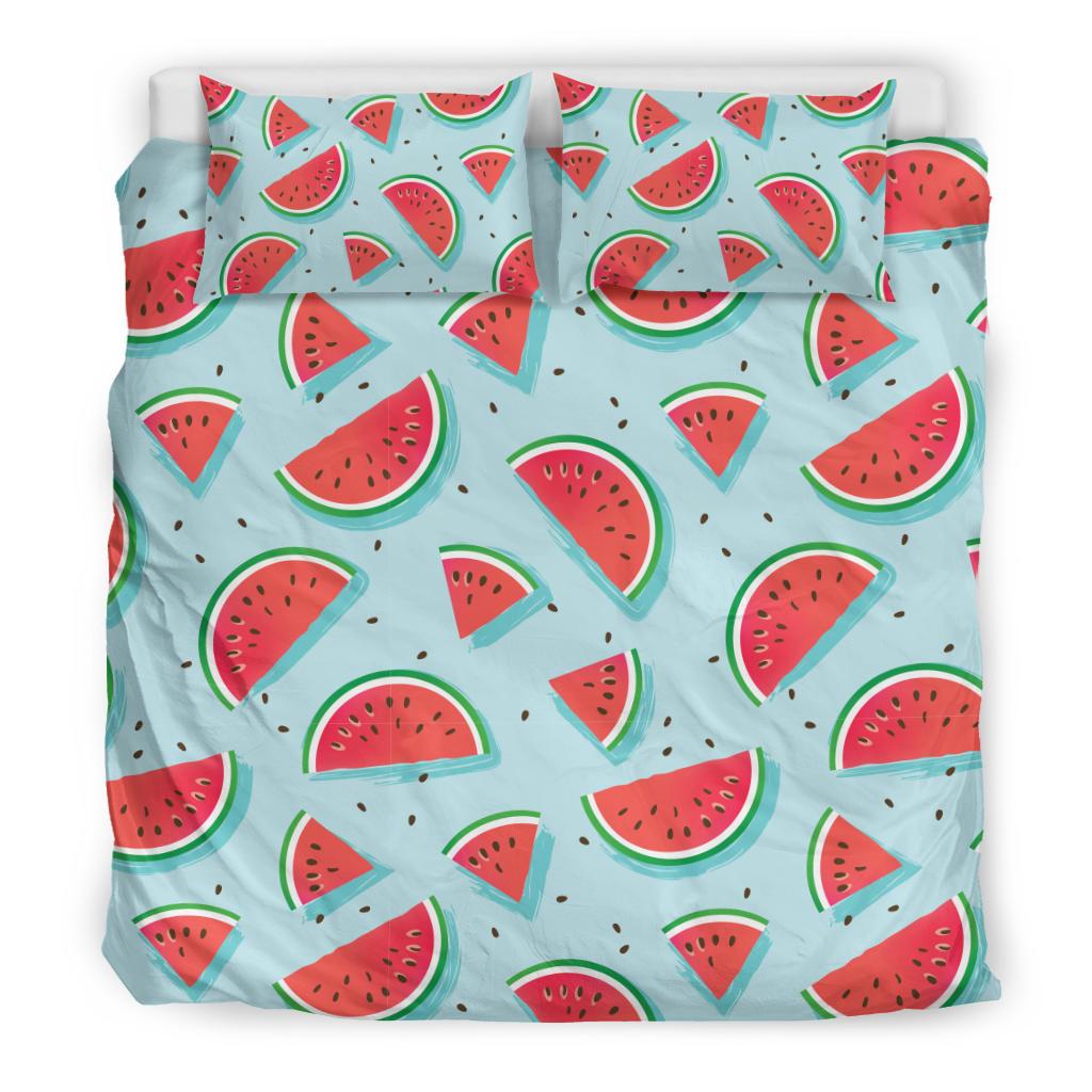 Watermelon Pattern Print Design WM03 Duvet Cover Bedding Set-JORJUNE.COM