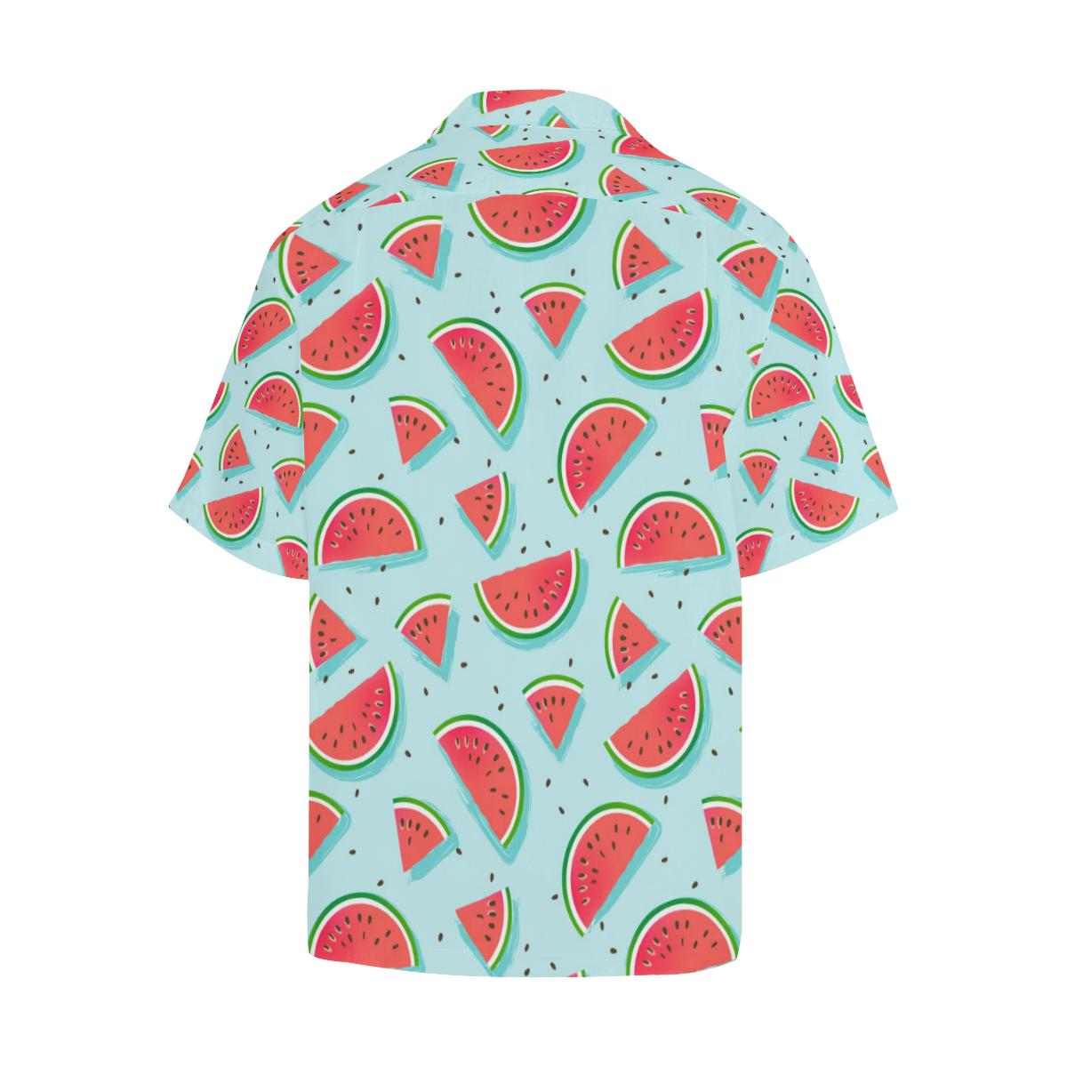 Watermelon Pattern Print Design WM03 Men Hawaiian Shirt-JorJune