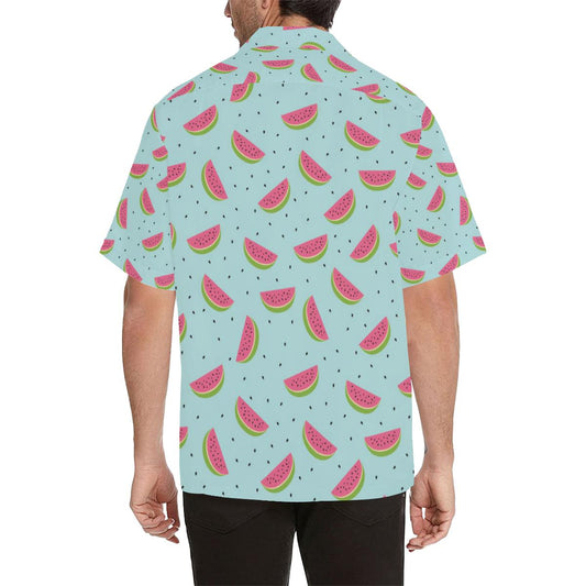 Watermelon Pattern Print Design WM06 Men Hawaiian Shirt-JorJune