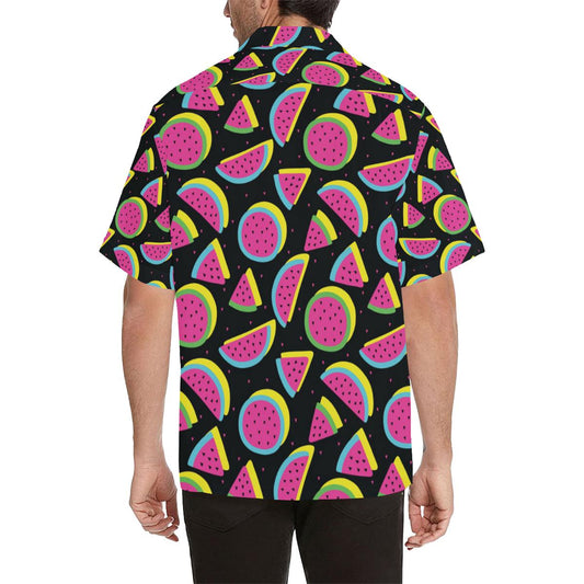 Watermelon Pattern Print Design WM07 Men Hawaiian Shirt-JorJune